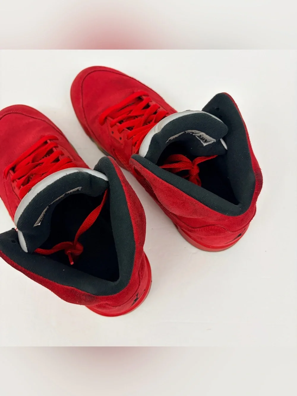 Jordan Retro 5 V Red Suede Mens 11